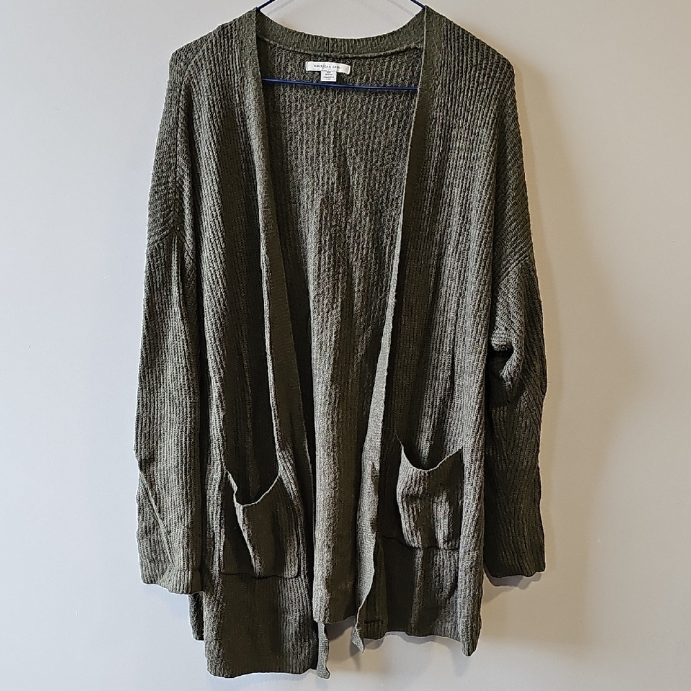 American Eagle Xs Green Layering Cardigan